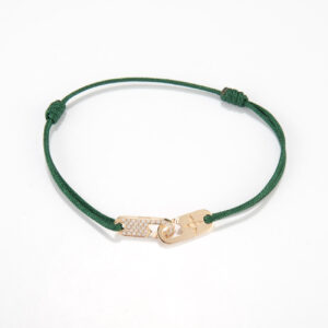Hook Bracelet - Diamonds + gold
