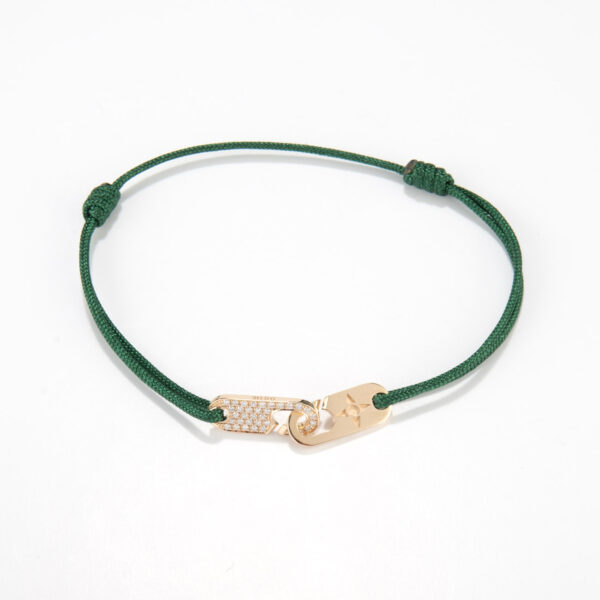 Hook Bracelet - Diamonds + gold