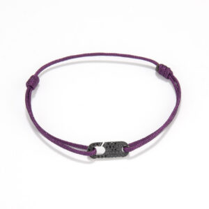 Hook Bracelet - Black diamonds (single)